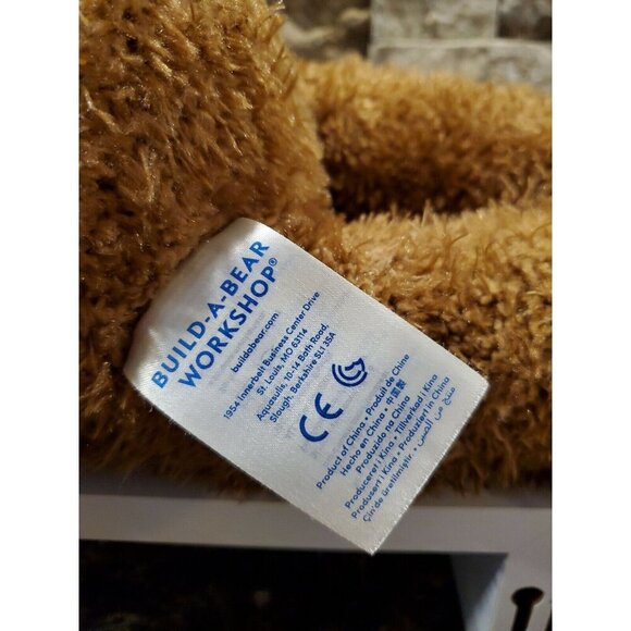 Build-A-Bear Brown Teddy Bear Stuffed Animal With Red Heart  Plush - Picture 5 of 8